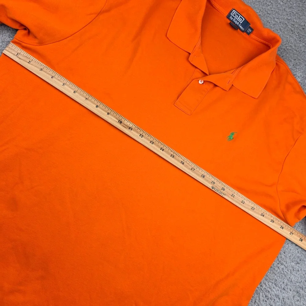 Polo Ralph Lauren Polo Shirt Mens 2XB Orange Short Sleeve Big & Tall Cotton soft